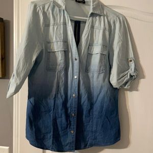 Bebe jean 3/4 sleeve top